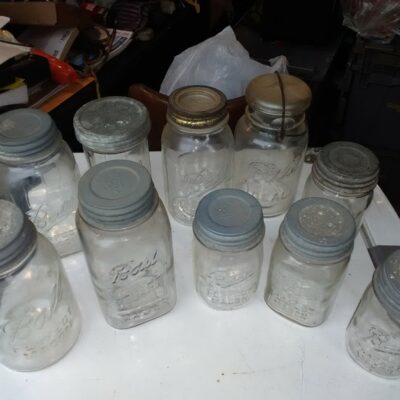 Collection of Antique Ball Mason jars 10 total