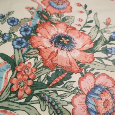 Robert Allen Home Fabric Dupont Teflon 1985 Approx 4.5 Yd Floral Trull Travis