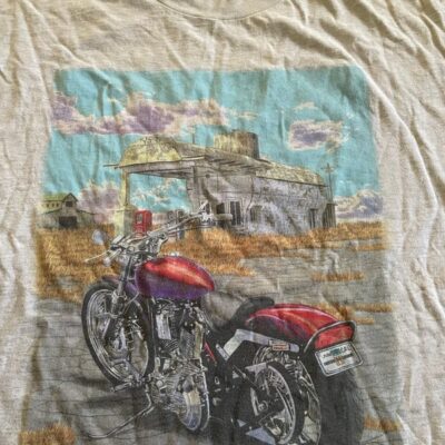 Vintage 90s Original Custom Chrome for Harley Davidson Shirt Motorcycle Biker