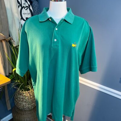 Vintage Agusta National Golf Shop Masters green polo shirt XL