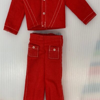 Vintage Ken & Brad Doll Mod Red Suit #7762 Best Buy Fashions 1974