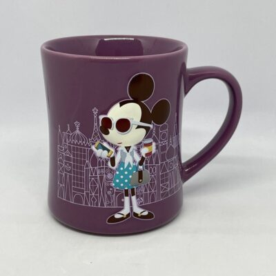 Disney Parks Mickey’s Really Swell Coffee Purple Hipster Minnie Mouse Mug