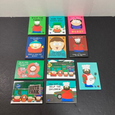 South Park Fridge Magnet lot x11 1998 Hot Properties 3.5″x2.5″ Comedy Central