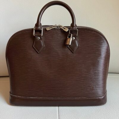 Louis Vuitton Alma Handbag Epi Mocha