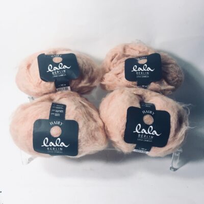 Hairy Lala Berlin Lana Grossa Yarn Color 002 ( Peach ) Lot 1062 Lot Of 4