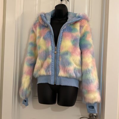 Sorbet faux plush fur coat sugar thrillz BRAND NEW