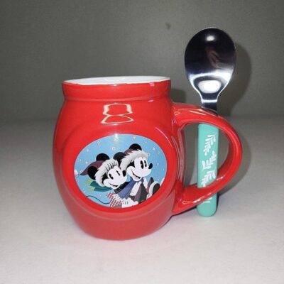 Mickey and Minnie Mug and Spoon Set