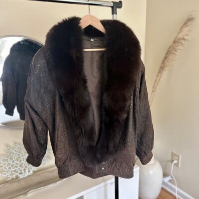 Authentic FOX FUR from Finland! Alaska Artic Fur oversized long Jacket