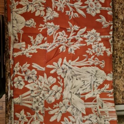 VINTAGE STROHEIM & ROMANN INC EXCLUSIVE FABRIC”CANTON GARDEN” 6 yds + 1996