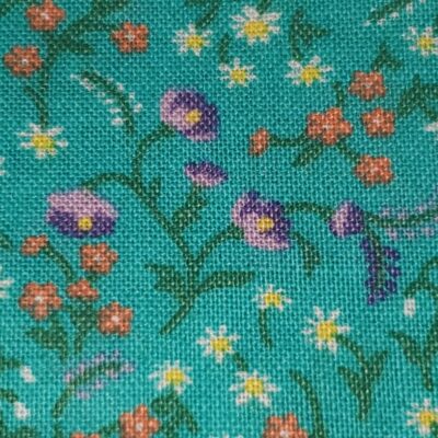 Vintage cotton quilting floral fabric