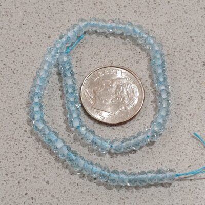 Lot of Faceted Blue Topaz Beads LOT 1