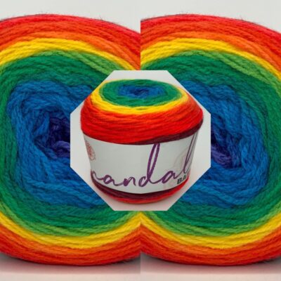 lot of 3 rainbow falls mandala baby yarn