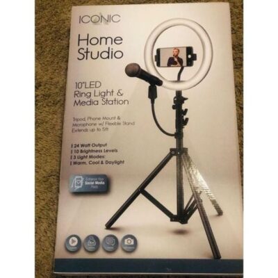 Iconic Home Studio tripod, phone mount & microphone w/ flexible stand