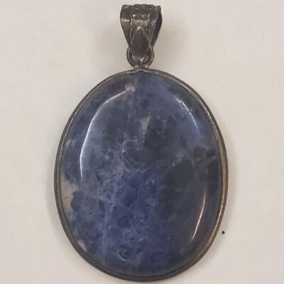 Vintage Silver Lapis Lazuli Pendant