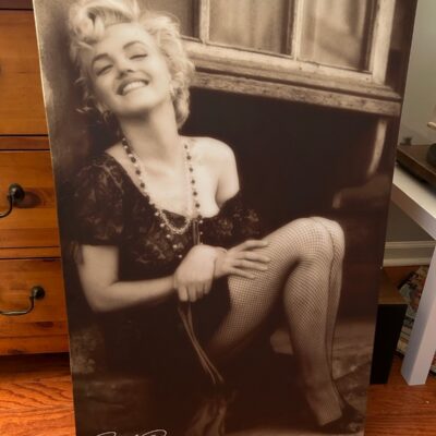 Marilyn Monroe Autographed Canvas Print