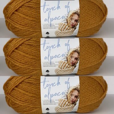 lot of 3 goldenrod touch of alpaca yarn