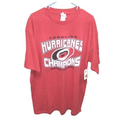 Carolina Hurricanes Shirt Men’s X-Large Eastern Conference Champions NHL Red Tee