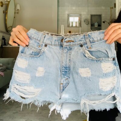 Vintage Levi ORANGE tab shorts