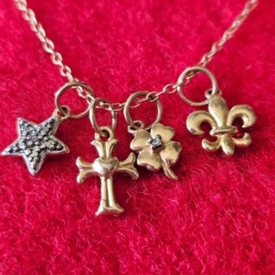 Vintage Ross-Simons mini charms w/chain necklace