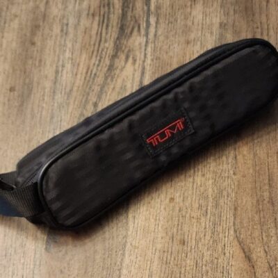 NEW TUMI ZIPPER LONG POUCH BLACK