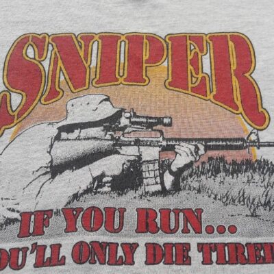 Vintage Sniper Crewneck T Shirt