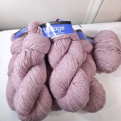 New Berroco yarn Vintage x5 skeins #51170 Rose Quartz light dusty Pink Medium-4