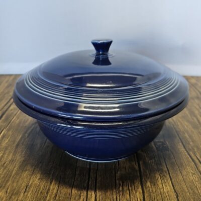 Cobalt Blue Fiesta Covered Casserole Dish