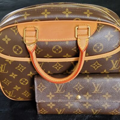 Louis Vuitton Trouville Purse + Wallet + Dust Bag