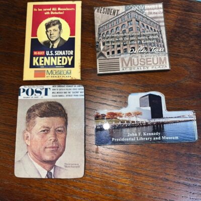 Lot of 4 John F Kennedy magnets