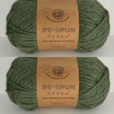 lot of 2 evergreen respun thick and quick yarn